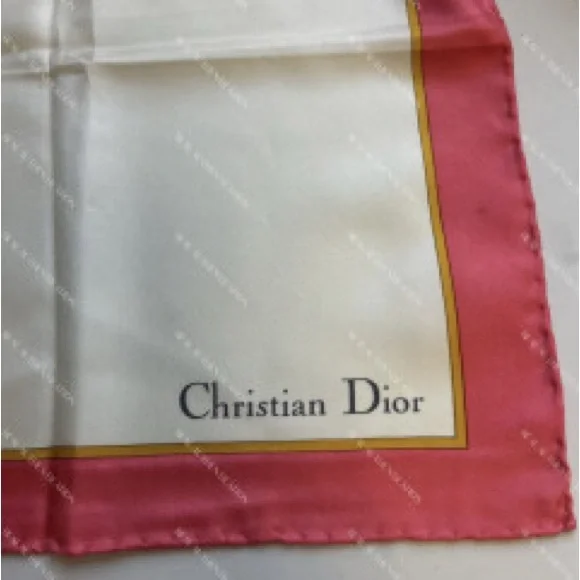 Christian Dior floral Silk vintage Scarf - Picture 7 of 8